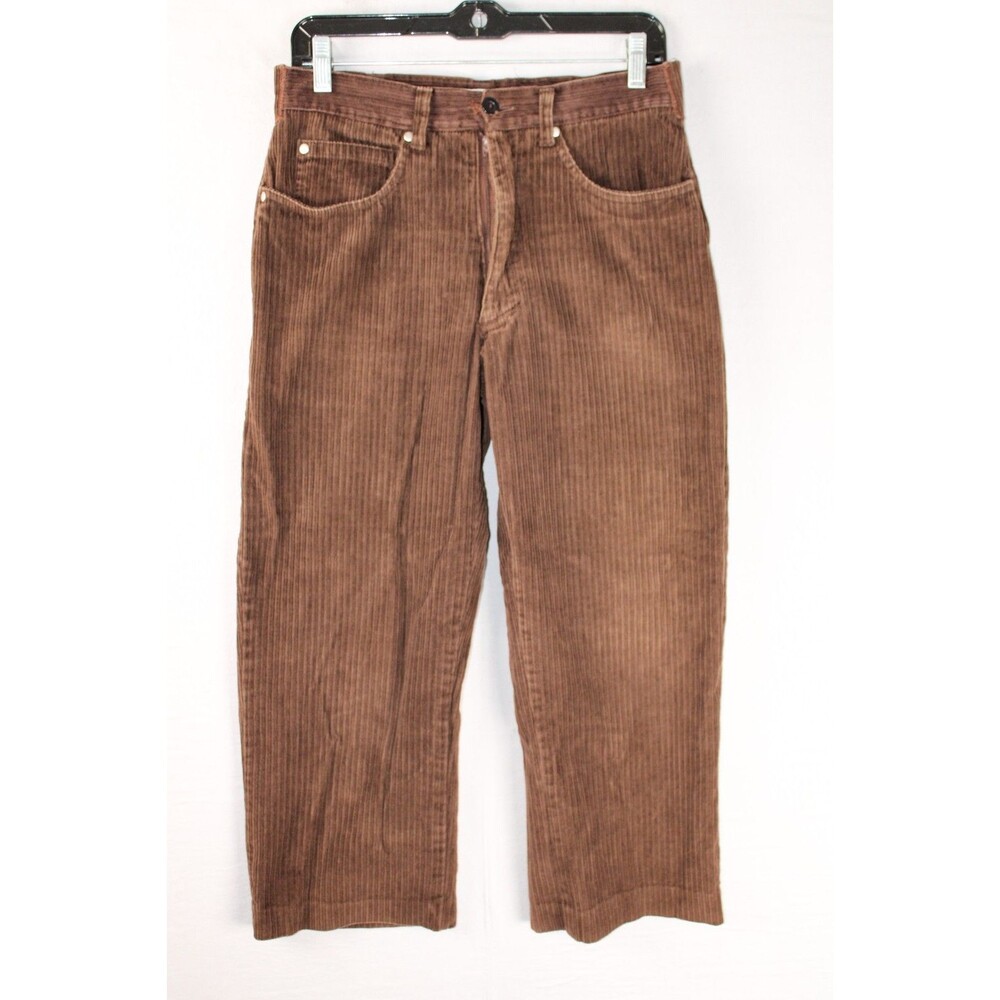 American Blues Corduroy Brown Wid Corduroy Trousers 90s Y2K Union Made Size 9